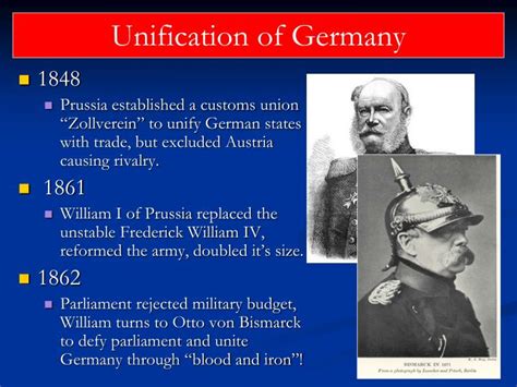 PPT - Now, create another timeline about the unification of Germany using these important dates ...