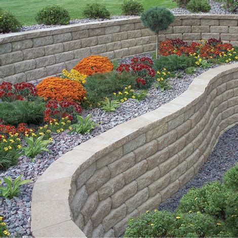 Hampton Stone Cut Retaining Wall System by Anchor Wall Systems