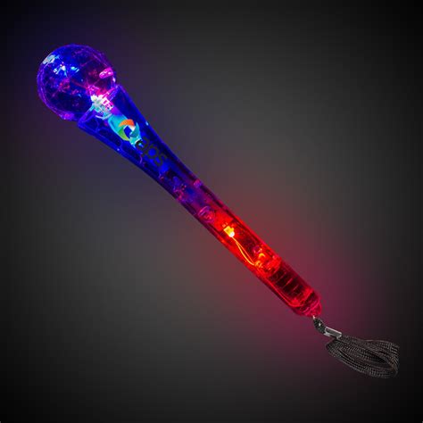 Light Up LED Toy Microphones - 9 Inches - Light Up Novelties