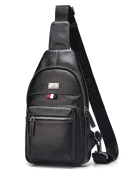Accessories Multipurpose Daypacks BISON DENIM Genuine Leather Sling ...