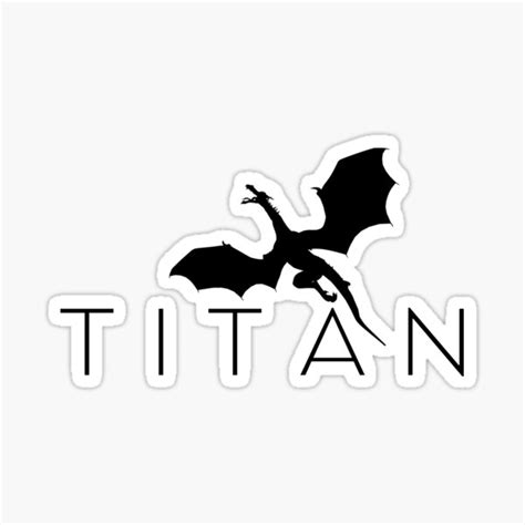 "Titan logo white background design" Sticker by JoshuaLeow | Redbubble