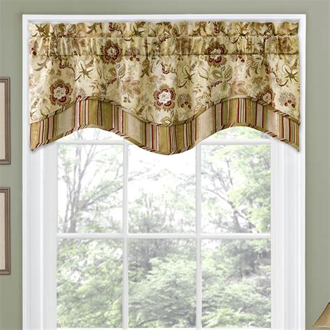 Traditions by Waverly Navarra Floral 52" Curtain Valance & Reviews | Wayfair