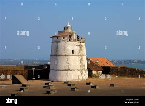 Lighthouse Upper Fort Aguada Goa India Stock Photo - Alamy