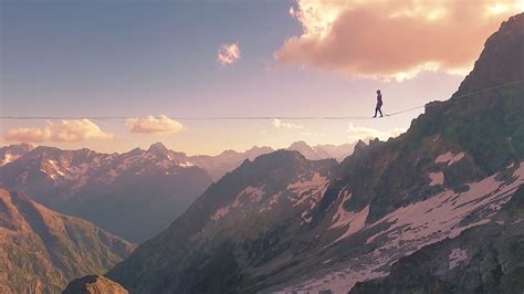 Highline Record in the French Alps - Longest Line at Over 3000m! - YouTube