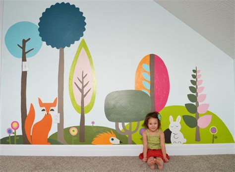 Woodland Wall Mural | Kids room wall murals, School wall art, Mural