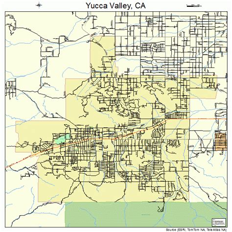 Yucca Valley California Street Map 0687056