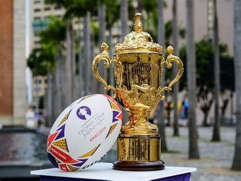 Get up close and personal with Rugby World Cup's iconic Webb Ellis trophy