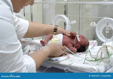 Premature Baby in Intensive Care Unit at Hospital Editorial Stock Image ...