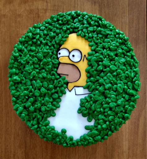 FOOD VILLE: [Homemade] Homer Simpson Cake