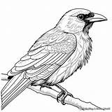 Crow Coloring Pages  Free & Printable sketch template
