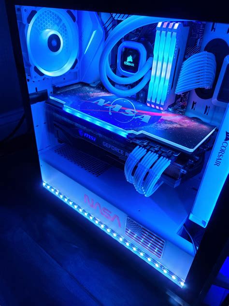 My NASA themed PC build is complete! : buildapc