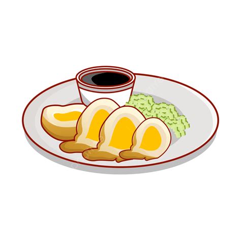 Pempek Indonesian Food Vector, Pempek, Submarine, Palembang Food PNG ...