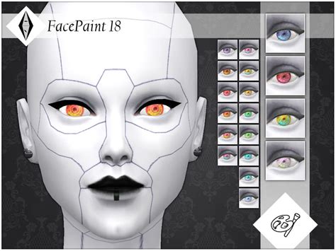 The Sims Resource - FacePaint 18