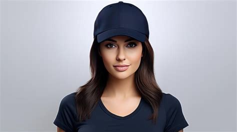 Premium AI Image | stunning photo Beautiful Women wearing a Navy Blue ...