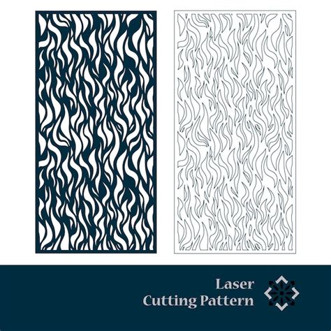 Premium Vector | Laser and cnc cut template pattern, metal cutting or wood carving, panel design