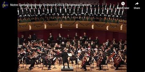 University of Notre Dame Symphony Orchestra 2023 Christmas Concert ...