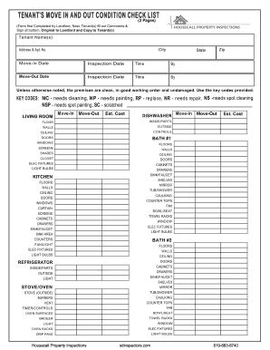 Move Out Checklist Pdf - Fill and Sign Printable Template Online