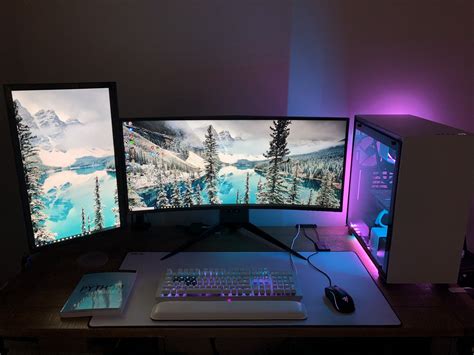 Custom NZXT w/ Alienware 34” UW | Alienware, Gaming setup, Custom