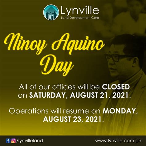 Ninoy Aquino Holiday - Lynville Land