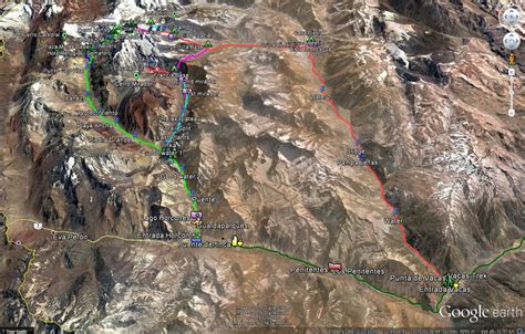 GPS Maps - Complete Aconcagua Hiking and Climbing Routes | Brookepedia