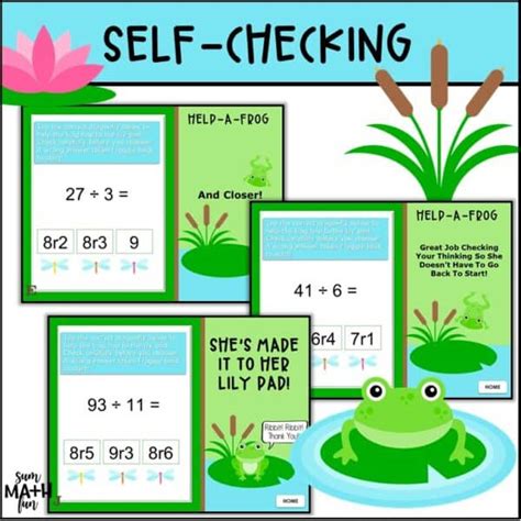 Division With Remainders Digital Drills Resources Games for 4th Grade ...