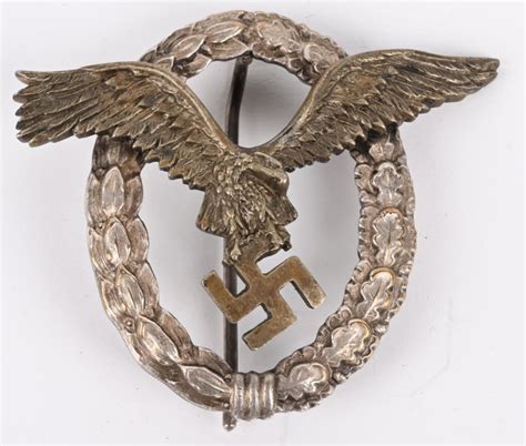 Lot - WWII NAZI GERMAN LUFTWAFFE PILOTS BADGE WW2