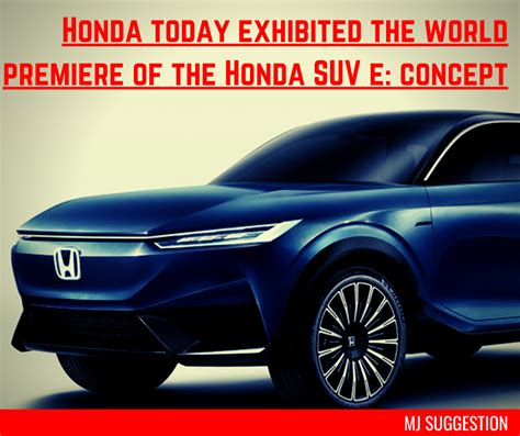 Honda SUV e: concept : r/IndianWheels