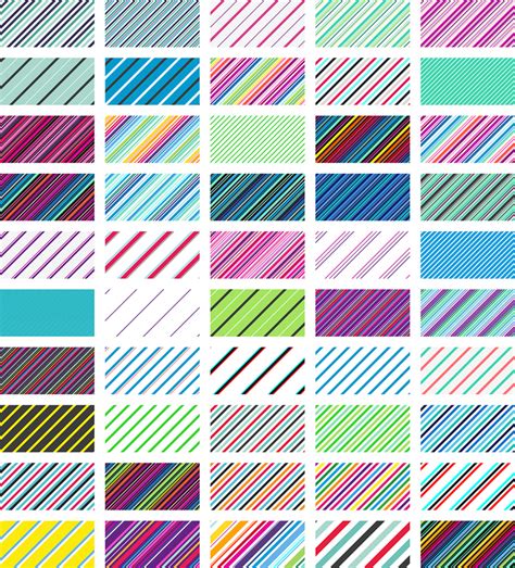 50 Linear Patterns - Free Vector - Download Sketch Resource