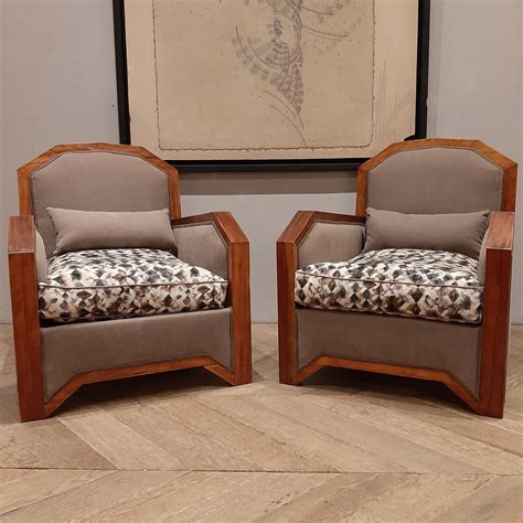 Pair Art-Deco armchairs - Piet Jonker