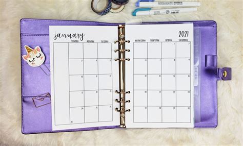 Free A5 Printable Inserts for Your Planner - Planning Inspired