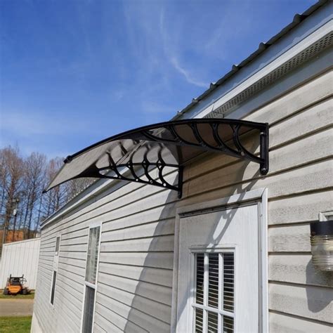 URHOMEPRO 39" x 39" Front Door Awnings Canopies, Modern Polycarbonate ...