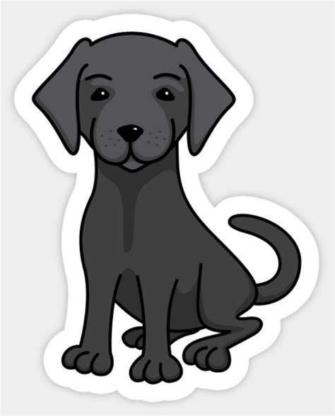 Black labrador by mhea | Cartoon dog drawing, Dog drawing simple, Dog animation