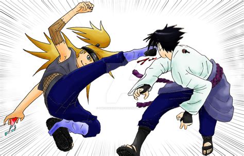 Deidara vs Sasuke by SwordKnight131 on DeviantArt