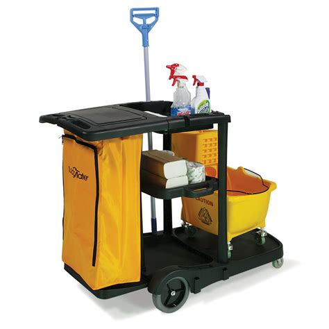 Janitor Cart with Lid | Hotel Housekeeping Supplies | LodgMate