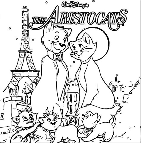 Aristocats Coloring Pages Disney Characters Coloring Pages