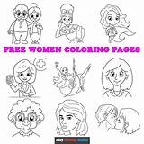 Free Printable Women Coloring Pages For Kids sketch template