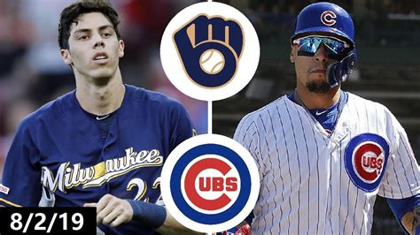 Milwaukee Brewers vs Chicago Cubs Highlights | August 2, 2019 (2019 MLB Season) - YouTube