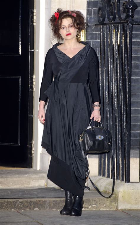 Helena Bonham Carter arriving at 10 Downing Street for the 'Women of ...