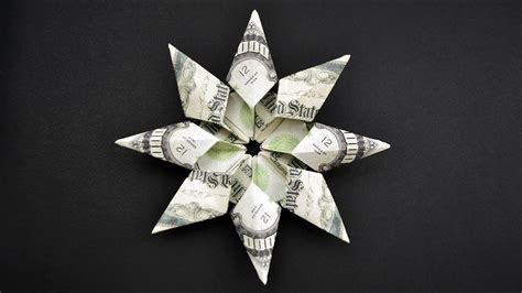 Beautiful Money STAR | Origami out of Dollar bills | Tutorial DIY - YouTube