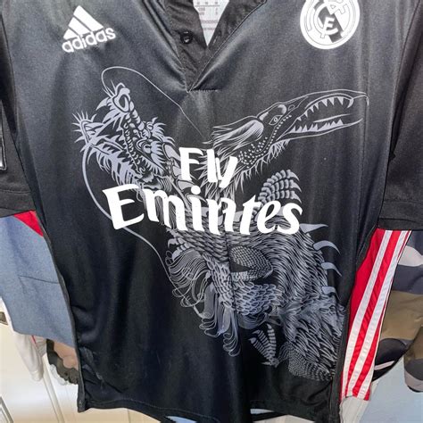 Real Madrid Ronaldo Jersey Black size medium... - Depop