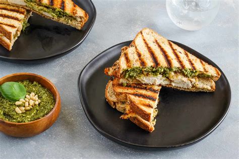 Grilled Chicken Panini Sandwich With Pesto Recipe