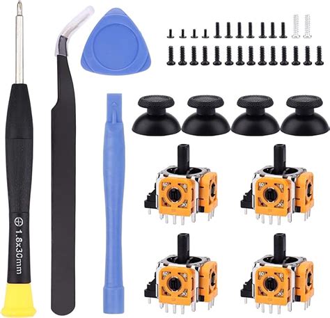 Amazon.com: IKPEK 4pcs Analog 3D Joysticks Repair Kit for PS5 Controller, Joysticks Replacement ...