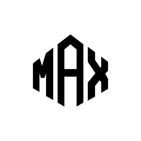 MAX letter logo design with polygon shape. MAX polygon and cube shape logo design. MAX hexagon ...