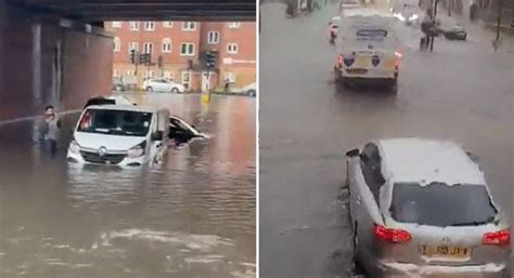 Pictorial: London streets, cars flooded after 90-minute downpour