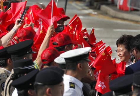 Police stop protest at Hong Kong handover anniversary event | Inquirer News