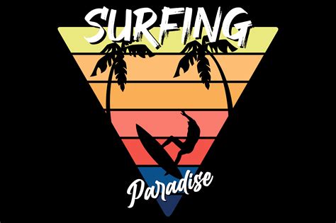 Surfing Paradise Graphic by AP · Creative Fabrica