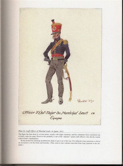 Command and staff: Plate 26: Staff Officer of Marshal Soult, in Spain, 1811. | French army ...