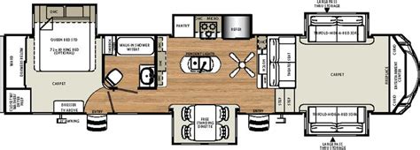 Sierra Fifth Wheels by Forest River RV | Rv floor plans, Floor plans ...