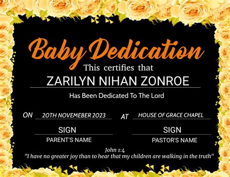 baby dedication flyer template | PosterMyWall