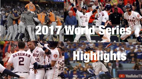 2017 World Series Highlights - YouTube